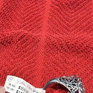 John Hardy Sterling & 14k filigree ring size 8